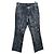 Roberto Cavalli Distressed Leather Straight-Leg Pants Black