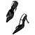 Slender Louis Vuitton Décolleté Slingback Pelle di Serpente Nera Logo LV Cristalli Nero