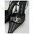 Slender Louis Vuitton Décolleté Slingback Pelle di Serpente Nera Logo LV Cristalli Nero - vista 12