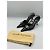 Slender Louis Vuitton Décolleté Slingback Pelle di Serpente Nera Logo LV Cristalli Nero - vista 2