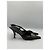 Slender Louis Vuitton Décolleté Slingback Pelle di Serpente Nera Logo LV Cristalli Nero - vista 5