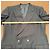 Burberrys Men's Double-Breasted Wool Suit - Black - view 6