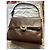 Borsa a tracolla Furla in pelle e camoscio marrone - vista 2