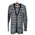 Burberry Brit Argyle Strickjacke Schwarz Grau