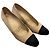 Décolleté Chanel Bicolore in scamosciato beige e nero T38.5