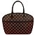 Borsa Louis Vuitton Sarria Horizontal Damier Marrone Bronzo