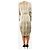 Dries Van Noten Beiges Langarm-Hemdblusenkleid mit Paisley-Print - Größe UK 12 - Ansicht 2