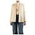 By Malene Birger Creme gestreifter Baumwollblazer - Größe UK 8 Roh