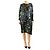 Etro Robe midi à imprimé feuillage avec fermeture éclair devant - taille UK 16 Multicolore
