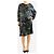 Etro Robe midi à imprimé feuillage avec fermeture éclair devant - taille UK 16 Multicolore - vue 3