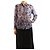 Dries Van Noten Blusa de chiffon de seda estampada roxa - tamanho UK 14 Roxo