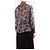 Dries Van Noten Blusa de chiffon de seda estampada roxa - tamanho UK 14 Roxo - vista 2