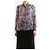 Dries Van Noten Blusa de chiffon de seda estampada roxa - tamanho UK 14 Roxo - vista 3