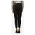 Brunello Cucinelli Schwarze Hose mit Diamante-Gürtel - Größe UK 8 - Ansicht 3