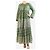 Yvonne S Vestido maxi estampado de algodón verde - talla M - vista 3