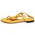 Bottega Veneta Gelbe Blumen-Sandalen - Größe EU 38
