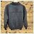 Autre Marque Oscar Jacobson Herren Wollpullover Dunkelgrau 1/4 Zip Anthrazitgrau - Ansicht 2