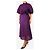 Autre Marque Kleid mit violettem Karomuster - Größe Lila - Ansicht 3