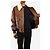 Khaite Lederjacke mit braunem Shearling-Besatz - Größe XS - Ansicht 4
