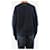 Autre Marque Navy gerippter V-Ausschnitt-Pullover - Größe S Marineblau  - Ansicht 2