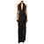 Autre Marque Schwarzes Neckholder-Maxikleid - Größe UK 6