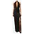 Autre Marque Schwarzes Neckholder-Maxikleid - Größe UK 6 - Ansicht 3