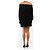 Norma Kamali Mini-Kleid aus schwarzem Samt mit Off-Shoulder-Ausschnitt - Größe XS - Ansicht 4