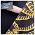 Just Cavalli Schwarzes Kleid mit Baroque-Print Mehrfarben Golden - Ansicht 4