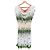 Autre Marque Class Roberto Cavalli Kleid mit Kleeblatt-Print - Weiß/Grün