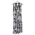Max Mara Studio Vestido Maxi de Seda Estampado Palmera Negro Beige