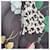 Red Valentino Black Floral Print Cape-Effect Dress Pink White Blue Green  - view 4
