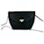 Sac à bandoulière en cuir noir vintage Yves Saint Laurent  - vue 1