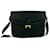 Sac semi-épaule en cuir avec logo vintage YSL Yves Saint Laurent Noir  - vue 1