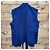 Max Mara Pura Seta Top sin mangas de seda azul - vista 3