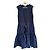 Moncler Strick- und Taffeta-Kleid Navy Dunkelblau