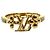 Louis Vuitton GP Rhinestone LV Iconic Band Ring Golden - Ansicht 3