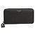 Saint Laurent Black Leather Long Wallet