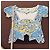 Roberto Cavalli Top Estampado Barroco Negro Blanco Azul Amarillo - vista 7