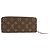Cartera Long Clemence Louis Vuitton Castaño Rosa Fucsia Monograma - vista 2
