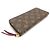 Cartera Long Clemence Louis Vuitton Castaño Rosa Fucsia Monograma - vista 3