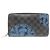 Louis Vuitton Zippy Organizer Long Wallet Schwarz Blau