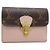 Cartera tríptico Louis Vuitton en Rose Ballerine Castaño Rosa Monograma