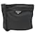 Borsa a tracolla in nylon nero Prada