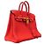 Hermès Borsa Hermes Birkin 25 in pelle Togo Rosso - vista 2