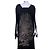 Stella Mc Cartney Stella McCartney Embroidered Mountain and Sun Black Dress Golden