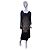 Stella Mc Cartney Stella McCartney Embroidered Mountain and Sun Black Dress Golden - view 2