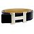 Hermès Constance Gürtel aus Courchevel Box Calf Leder Schwarz Golden