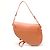 Borsa Saddle in pelle arancione Christian Dior - vista 2