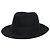 Hermès Hermes Fedora Hut aus schwarzer Wolle