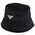 Cappello bucket in velluto a coste con logo Triangle Prada Nero